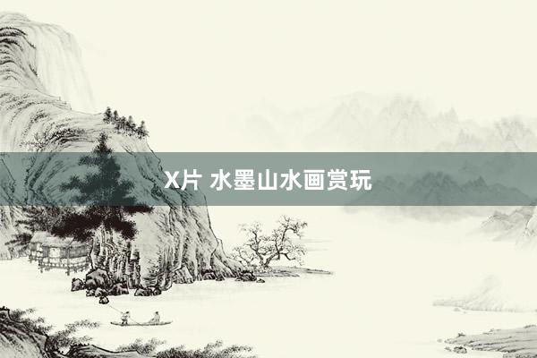 X片 水墨山水画赏玩