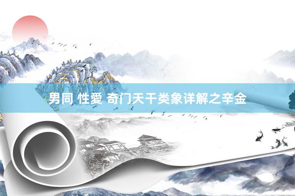男同 性愛 奇门天干类象详解之辛金
