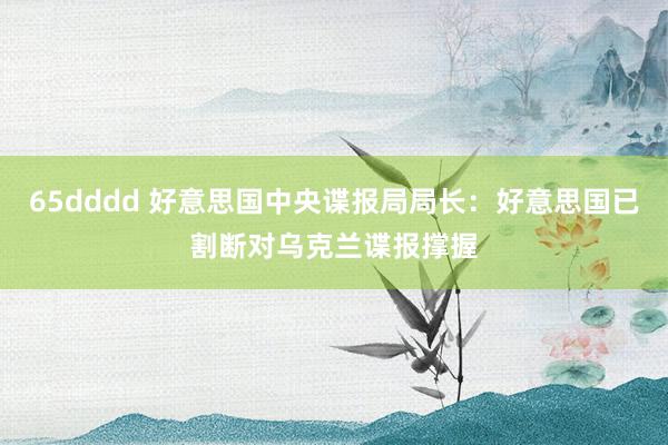65dddd 好意思国中央谍报局局长：好意思国已割断对乌克兰谍报撑握